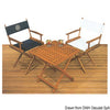 Teak folding chair sand padded fabric