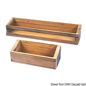 Teak object holder 180x60x75 mm