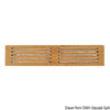 Teak protection front panel 445x100 mm