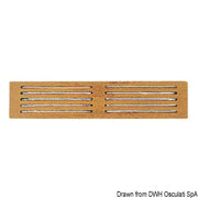 Teak protection front panel 445x100 mm