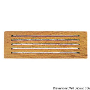 Teak protection front panel 300x100 mm