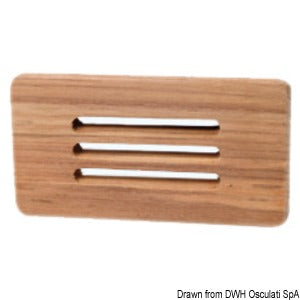 Teak protection front panel 125x65 mm