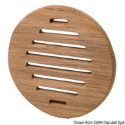 Teak protection front panel Ø 150 mm