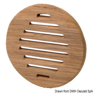 Teak protection front panel Ø 150 mm