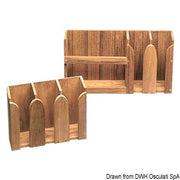 Teak dishes rack 490x106x228 mm