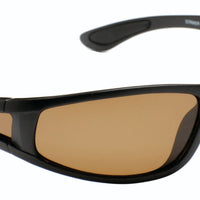 Striker Sunglasses with Side Shield- BROWN