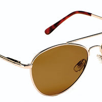 Milano Sunglasses- GOLD & BROWN