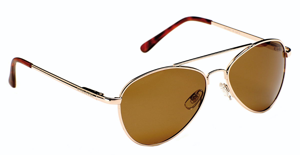 Milano Sunglasses- GOLD & BROWN