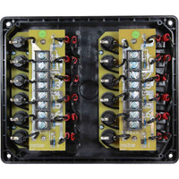 Vetus P12F12 Horizontal Switch Panel 12 Way (12V / Fused)