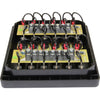 Vetus P12F12 Horizontal Switch Panel 12 Way (12V / Fused)