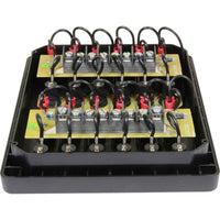 Vetus P12F12 Horizontal Switch Panel 12 Way (12V / Fused)