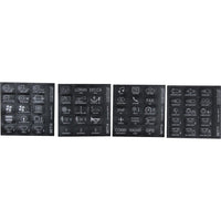 Vetus P12F24 Horizontal Switch Panel 12 Way (24V / Fused)