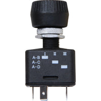 Vetus HDMSW Rotary Windshield Wiper Switch (Three Position)