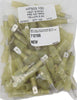 AMC Yellow Heat Shrink Male Spade Terminal (6.3mm x 0.8mm / 100 Pack)