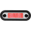 Hella Oblong LED Courtesy Light with Clear Rim (Red / 12V)