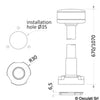 Osculati All Round White Pole Light Wireless Contact 12V 60cm