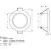 Hella Apelo EuroLED 75 Round RGB/W Downlight in White (12V)