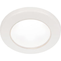 Hella EuroLED 75 Recess Mount Light with White Rim (White / 12V)