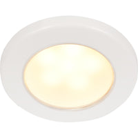 Hella EuroLED 75 Recess Mount Light with White Rim (Warm White / 12V)