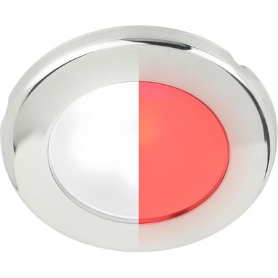 Hella EuroLED 75 Low Profile Round Light (SS Case / White + Red)
