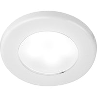 Hella EuroLED 75 Low Profile Round Light (White Case / White + Red)