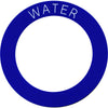 Water Filler Label (130mm OD / 93mm ID)