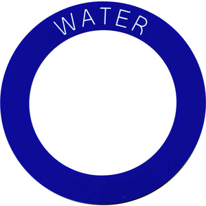 Water Filler Label (130mm OD / 93mm ID)