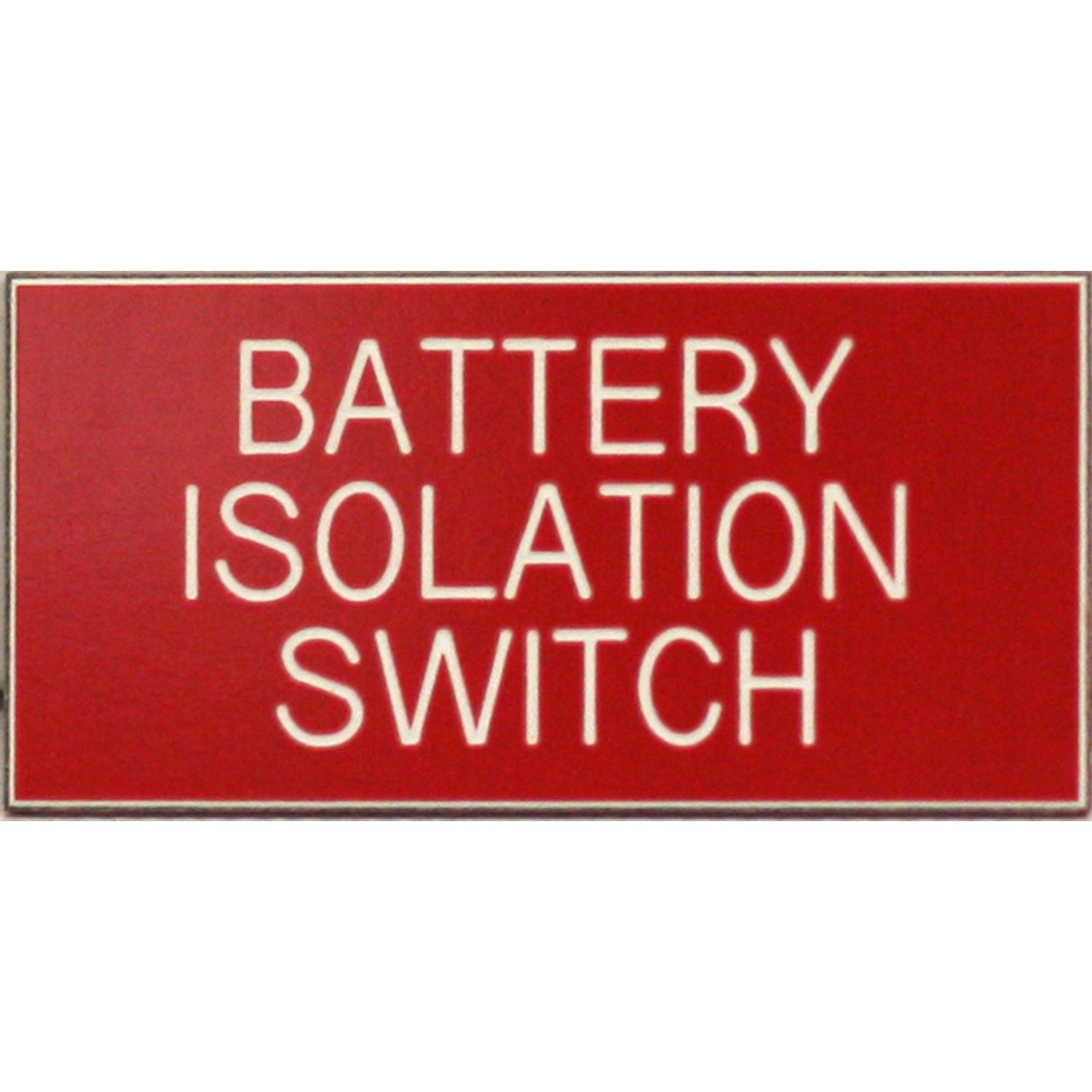 Battery Isolation Label (50mm x 25mm) | ChasNewensMarine