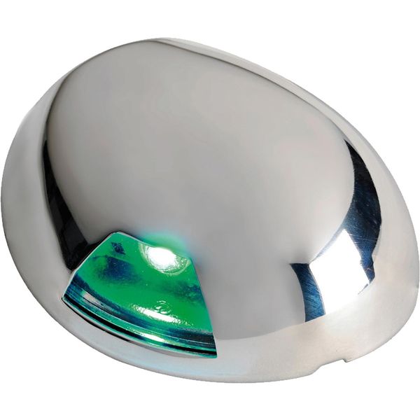 Starboard Green LED Navigation Light (Stainless Steel Case / 12V, 24V) 731872 11.051.02