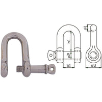 Talamex Shackle D Captive Pin 6Mm Bulk