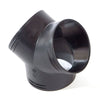 Whale Air Duct Fitting Equal 'Y' Piece 90mm x 90mm x 90mm Black