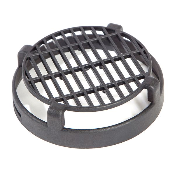 Whale Air Duct Fitting Fixed Grille 90mm Black