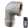 Guidi Stainless Steel Elbow 90 M / Fais316 1In1/2