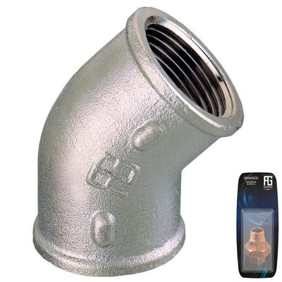 Guidi Nickel Plated Elbow 45F/F 3/8In