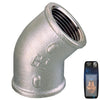 Guidi Nickel Plated Elbow 45F/F 1/2In