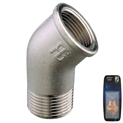 Guidi Nickel Plated Elbow 45 M/F 3/8In