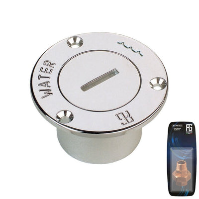 Guidi Ch Brass Water Cap 1In1/2