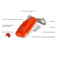 SEAFLO Float Switch  02 Series : Max 18A Used For Non-Auto Bilge Pump With Flow Rate Between 350-3000 gph
