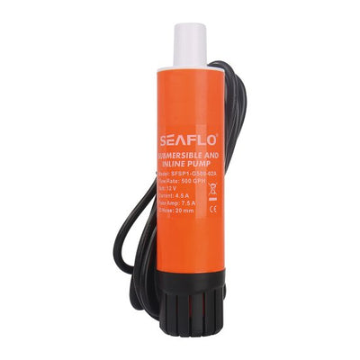 Seaflo Submersible and Inline Pump 12V 500 GPH / 1892 LPH