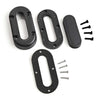 Scanstrut DS-LP-MULTI-BLK Low Profile Cable Seal, Anodised Aluminium - Black - Unpackaged - Pack of 5