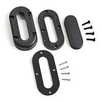 Scanstrut DS-LP-MULTI-BLK Low Profile Cable Seal, Anodised Aluminium - Black - Unpackaged - Pack of 5