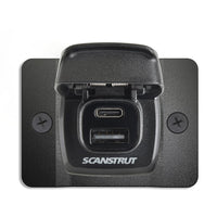 Scanstrut Flip Pro Fast Charge Dual Usb Socket With Front Fit Bezel