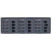 BEP Circuit Breaker Panel DC 12V 12X Single Pole 3 x 5A 4 x 10A 4 x 15A 1 x 25A