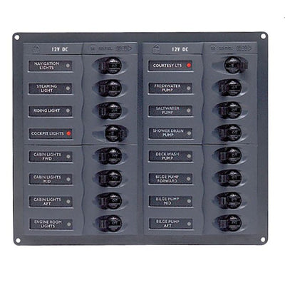 BEP Circuit Breaker Panel DC 12V 8X Double Pole