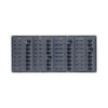BEP Circuit Breaker Panel DC 12V 32X Single Pole 7 x 5A 11 x 10A 11 x 15A 1 x 20A 1 x 25A 1 x 30A Horizontal