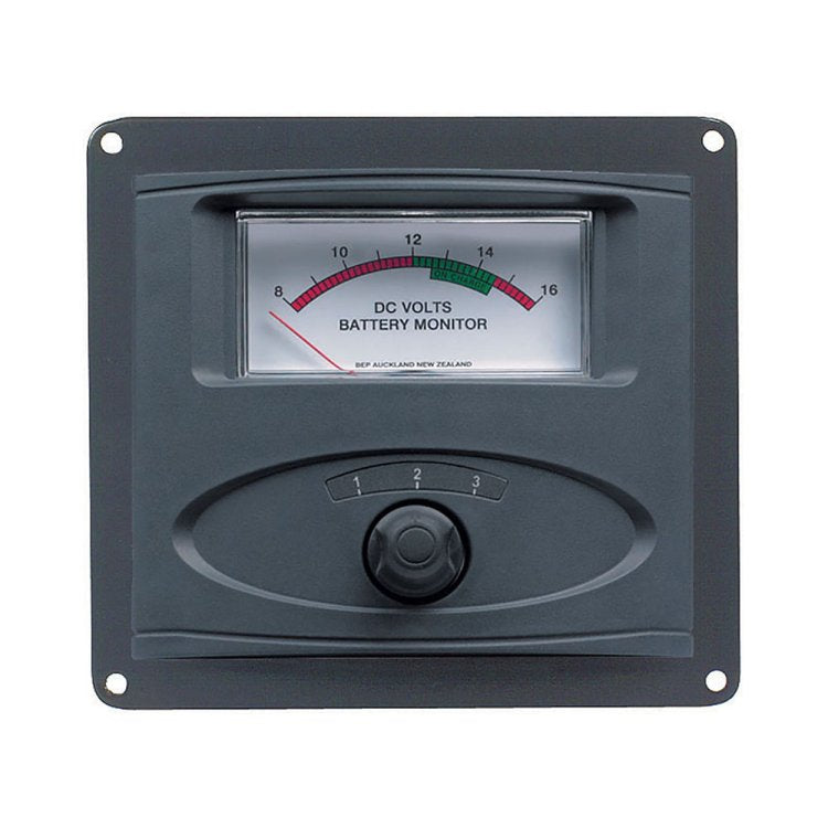 BEP Analog DC VoltMeter Panel Mount Up To 3 Inputs 16-32V DC