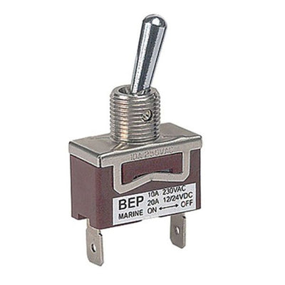BEP Toggle Switch 20A On-On C/W N&P