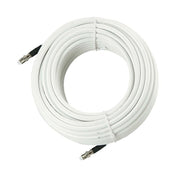 Rg8X Low Loss Steel Coaxial Cable - 50 Ohms 6M (20’) Roll – White – Pre-Installed Fme Connect