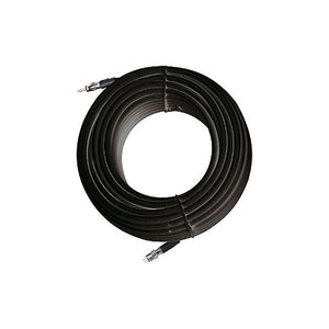 Rg62 Low Loss Steel Coaxial Cable - 93 Ohm - 6M (20') - Roll - Black - Pre-Installed Fme Conn
