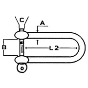 Talamex Shackle D Long 5Mm Bulk